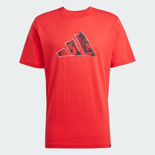 Foto 3 | M Photo Logo T Adidas Rojo Hombre