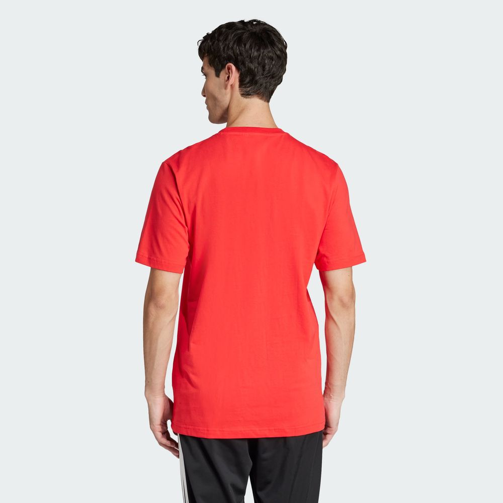 Foto 5 pulgar | M Photo Logo T Adidas Rojo Hombre