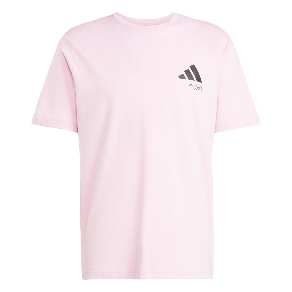 Playera Estampada Lounge Verbiage Friends Of Sport Adidas Rosa Hombre