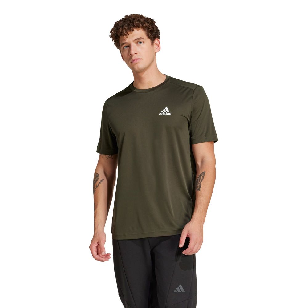 Foto 3 pulgar | Playera Aeroready Designed To Move Sport Adidas Verde para Hombre