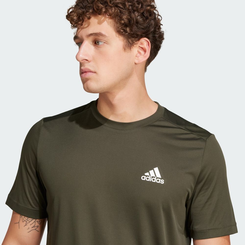 Foto 7 pulgar | Playera Aeroready Designed To Move Sport Adidas Verde para Hombre