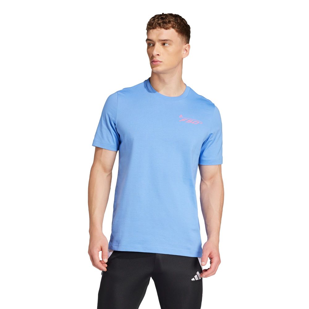 Foto 3 pulgar | Playera F50 Hstry G T Adidas Azul para Hombre
