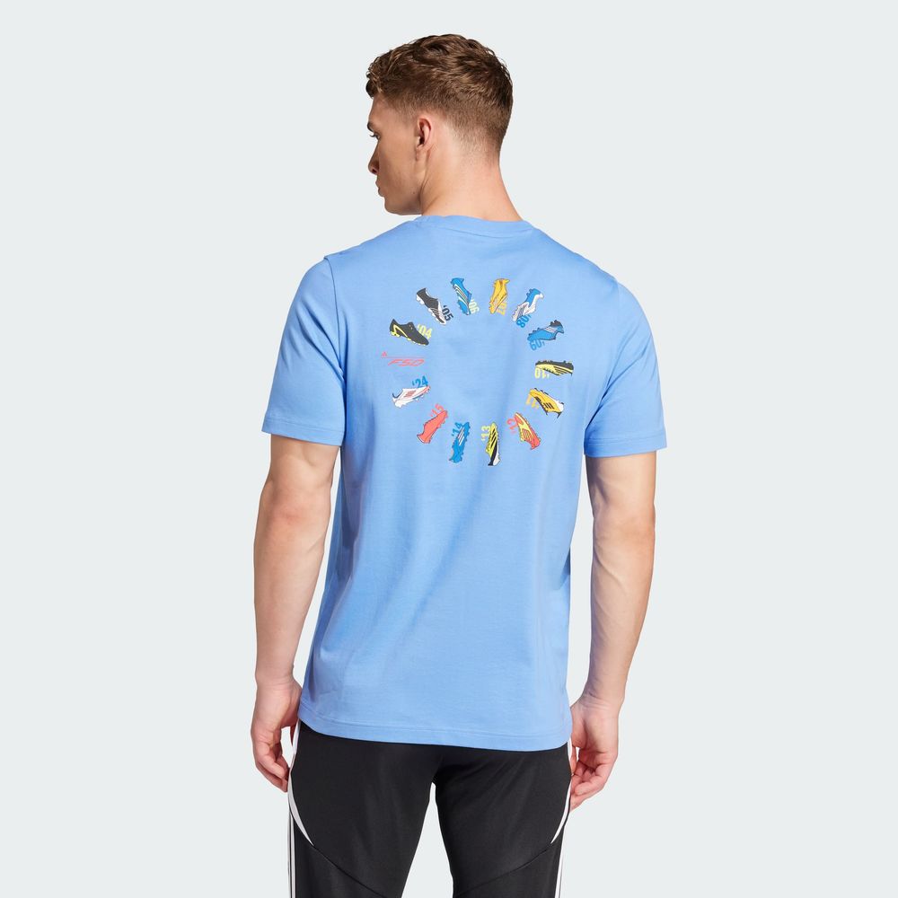 Foto 5 pulgar | Playera F50 Hstry G T Adidas Azul para Hombre