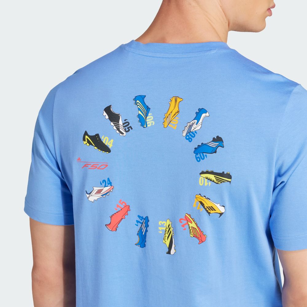 Foto 8 pulgar | Playera F50 Hstry G T Adidas Azul para Hombre