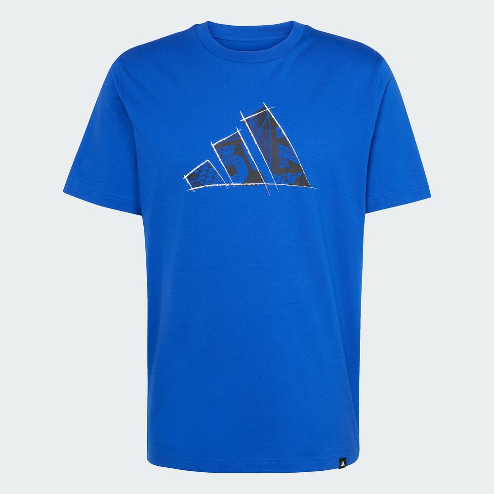 Foto 4 pulgar | Playera M Photo Logo T Adidas Azul para Hombre