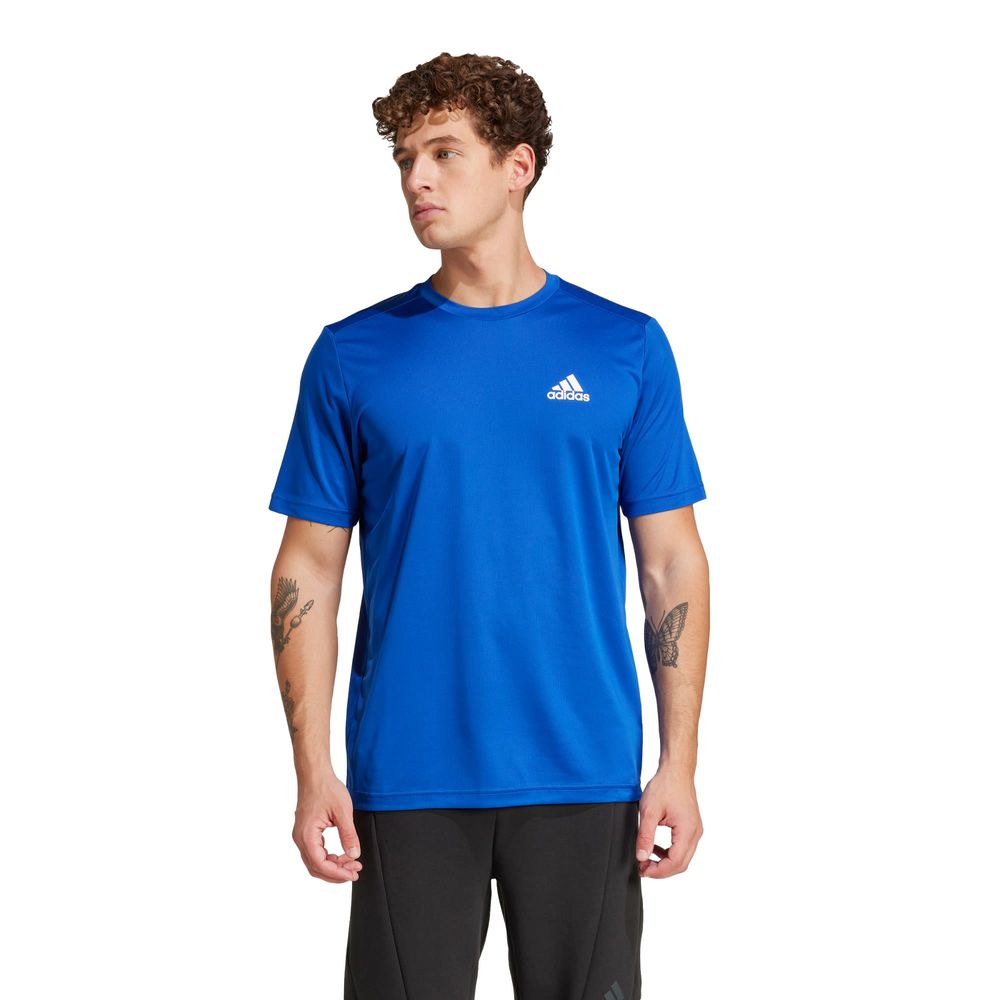 Foto 3 pulgar | Playera Aeroready Designed To Move Sport Adidas Azul Hombre