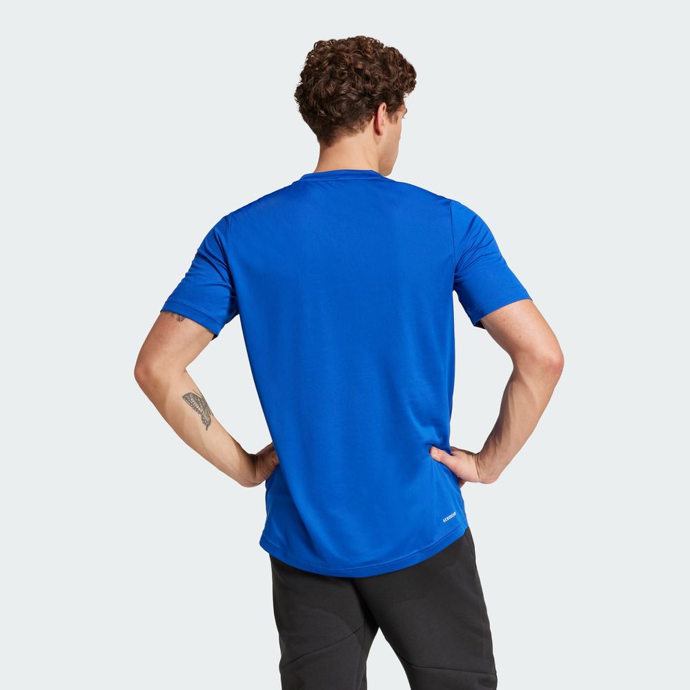 Foto 4 | Playera Aeroready Designed To Move Sport Adidas Azul Hombre