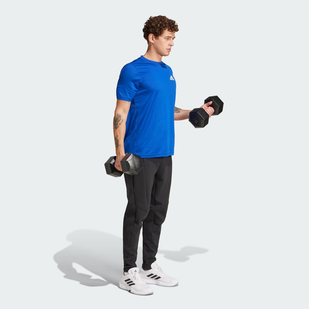 Foto 5 | Playera Aeroready Designed To Move Sport Adidas Azul Hombre