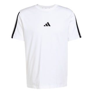 Foto 1 | Playera Adidas Essentials 3 Franjas Tejido Jersey Blanco para Hombre