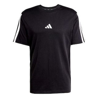 Foto 1 | Playera Adidas Essentials 3 Franjas Tejido Jersey Negro
