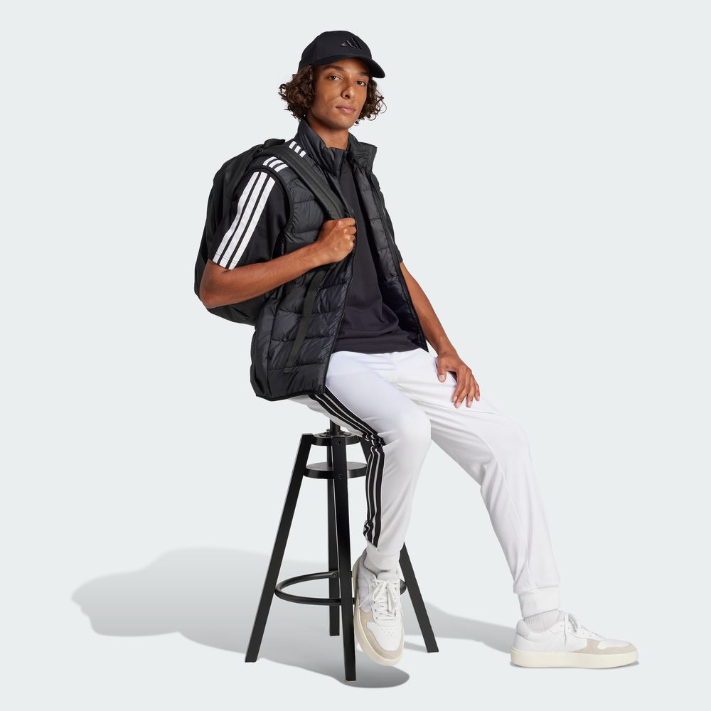 Foto 6 pulgar | Playera Adidas Essentials 3 Franjas Tejido Jersey Negro