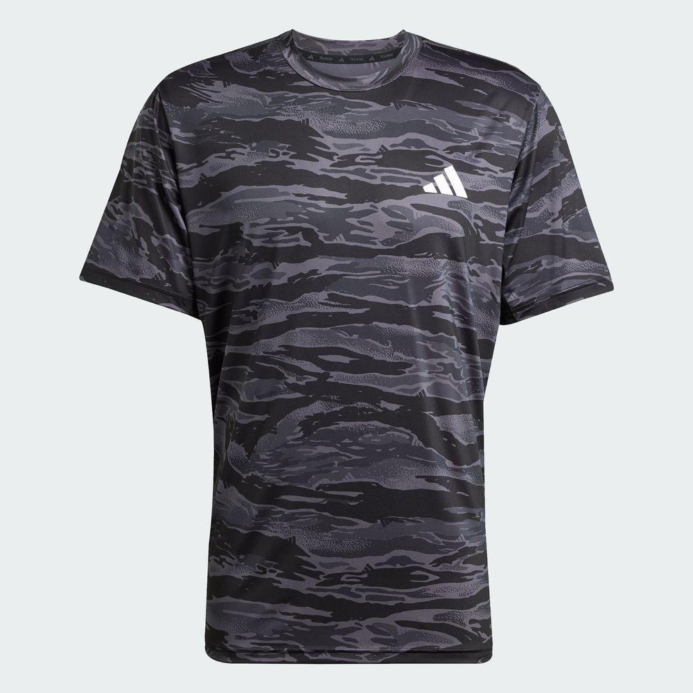 Foto 3 pulgar | Camo Aop Tee Adidas Negro Hombre