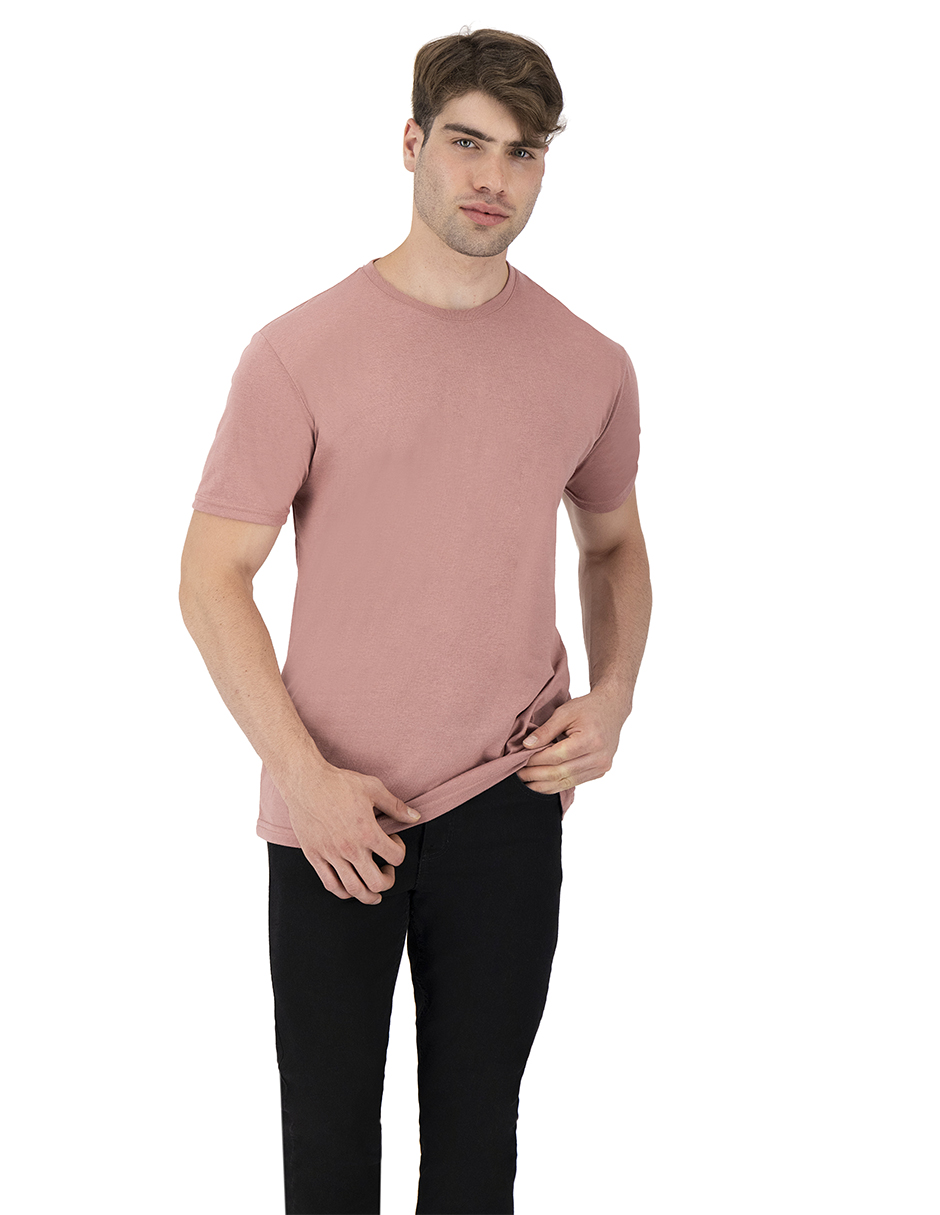 Foto 5 pulgar | Set De 3 Playeras Básicas Indicum Denim Menta, Rosa, Blanco Hombre
