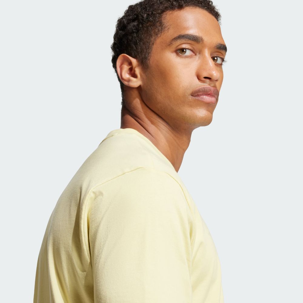 Foto 7 pulgar | M Lin Sj T Adidas Amarillo Hombre