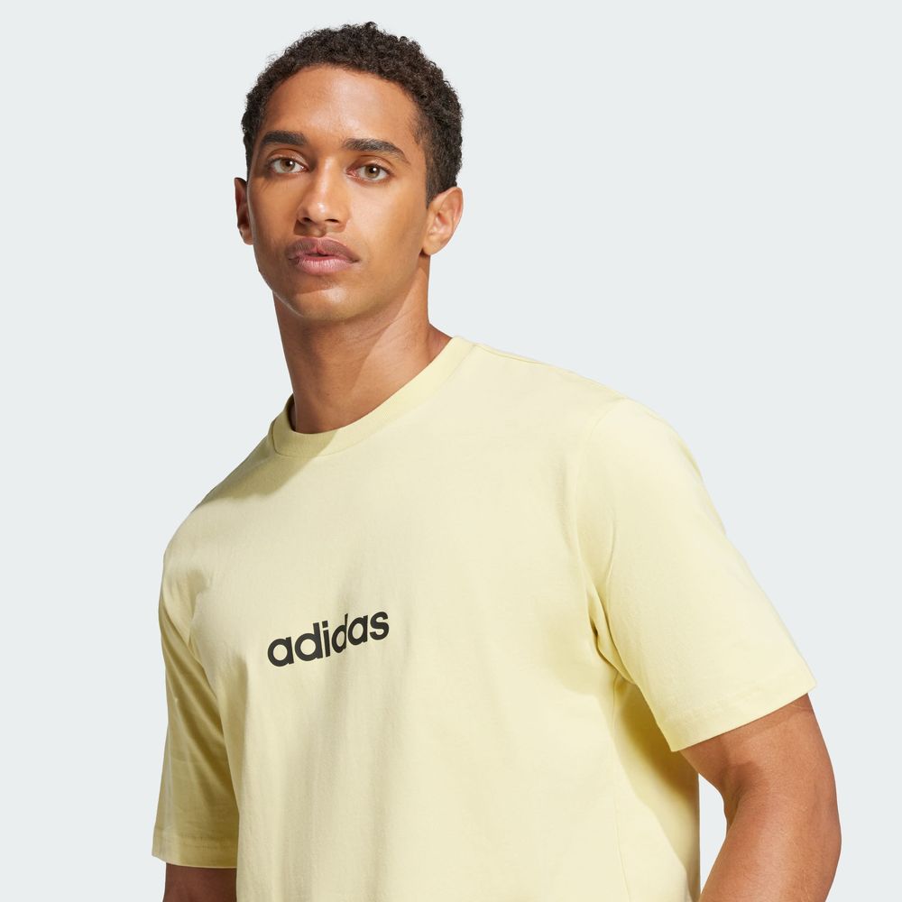 Foto 8 pulgar | M Lin Sj T Adidas Amarillo Hombre