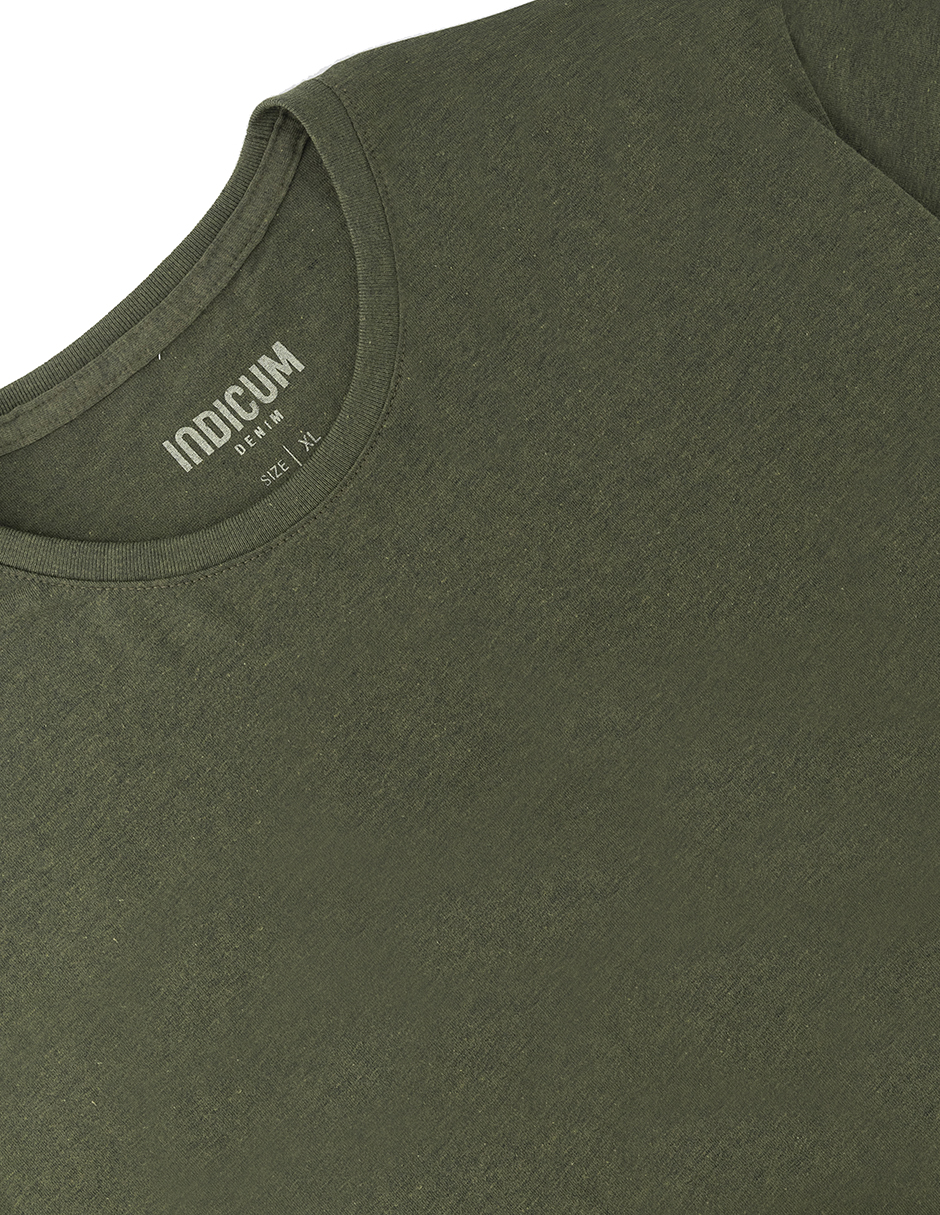Foto 8 pulgar | Set De 2 Playeras Básicas Indicum Denim Rosa, Verde Hombre