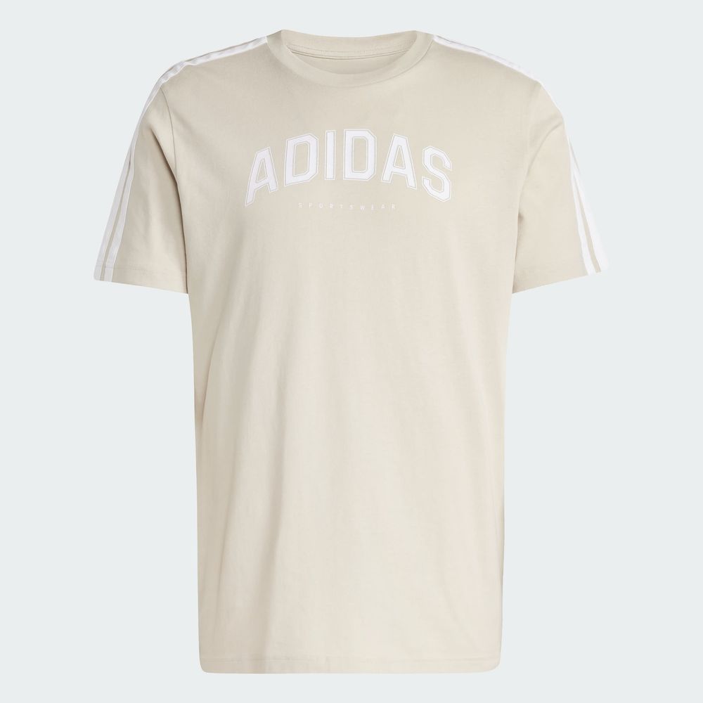 Foto 4 pulgar | M C Colleg Tee Adidas Gris para Hombre