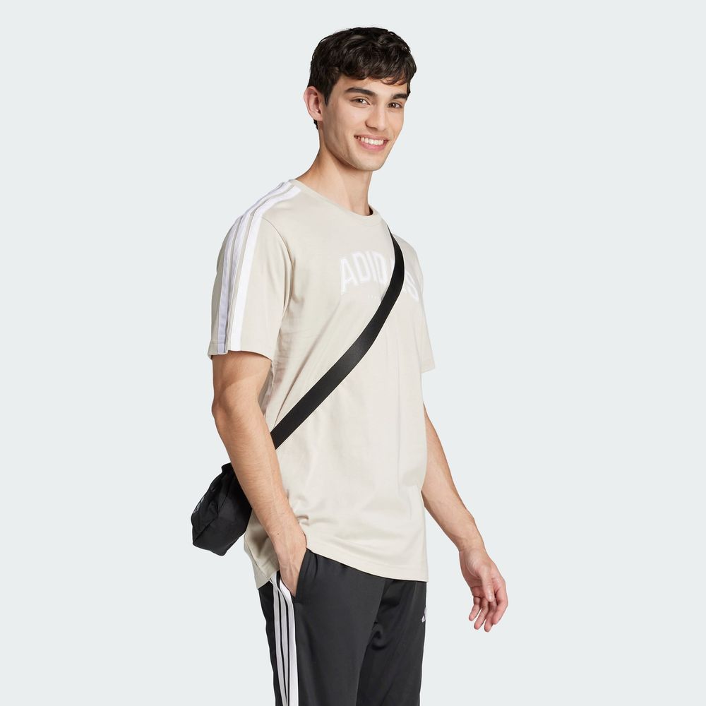 Foto 6 pulgar | M C Colleg Tee Adidas Gris para Hombre