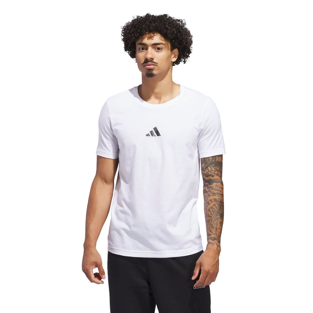 Foto 3 pulgar | Playera Codes Photoreal Estampada Adidas Blanca para Hombre