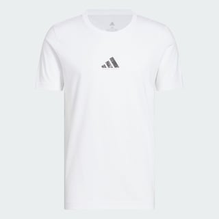 Foto 3 | Playera Codes Photoreal Estampada Adidas Blanca para Hombre