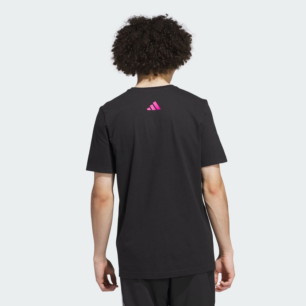 Foto 3 pulgar | Playera Adidas Neón Festvl T Negra