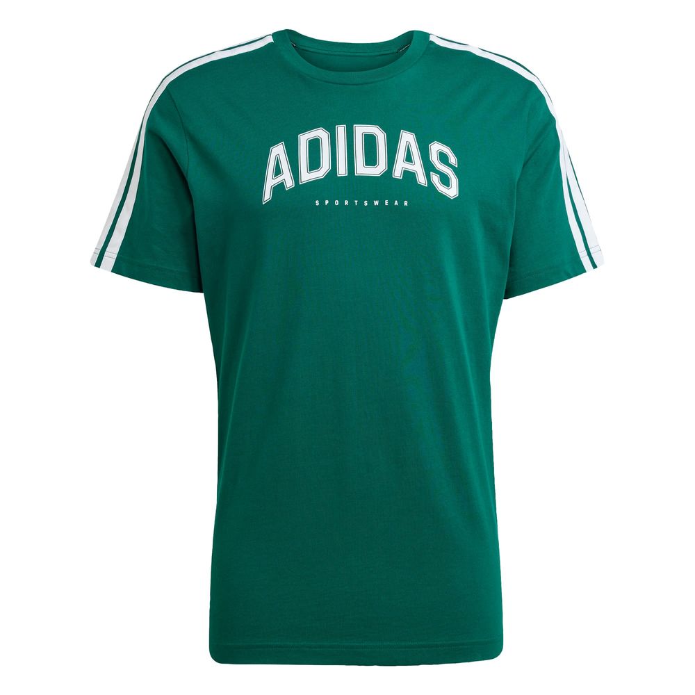 Foto 2 pulgar | M C Colleg Tee Adidas Verde para Hombre