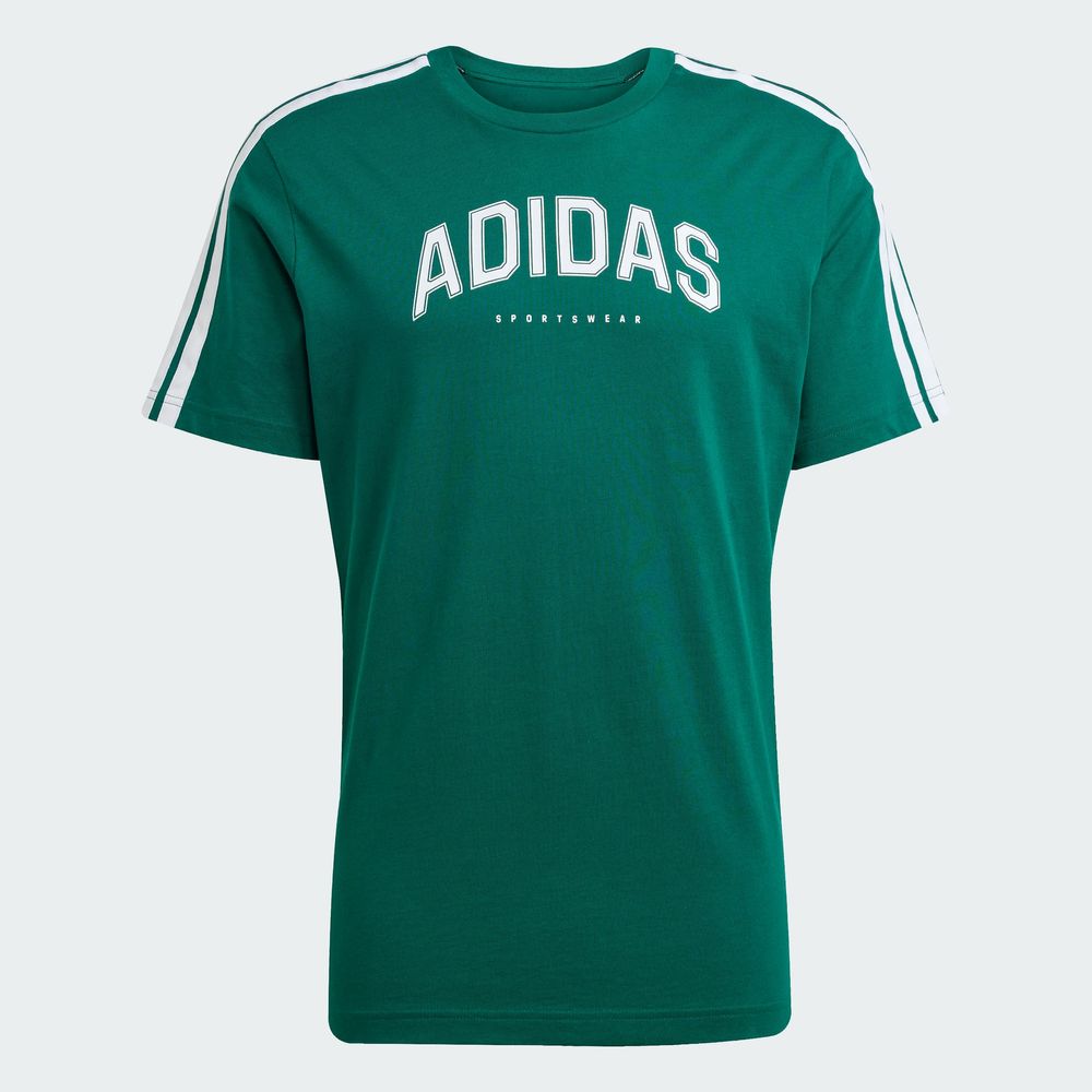 Foto 4 pulgar | M C Colleg Tee Adidas Verde para Hombre