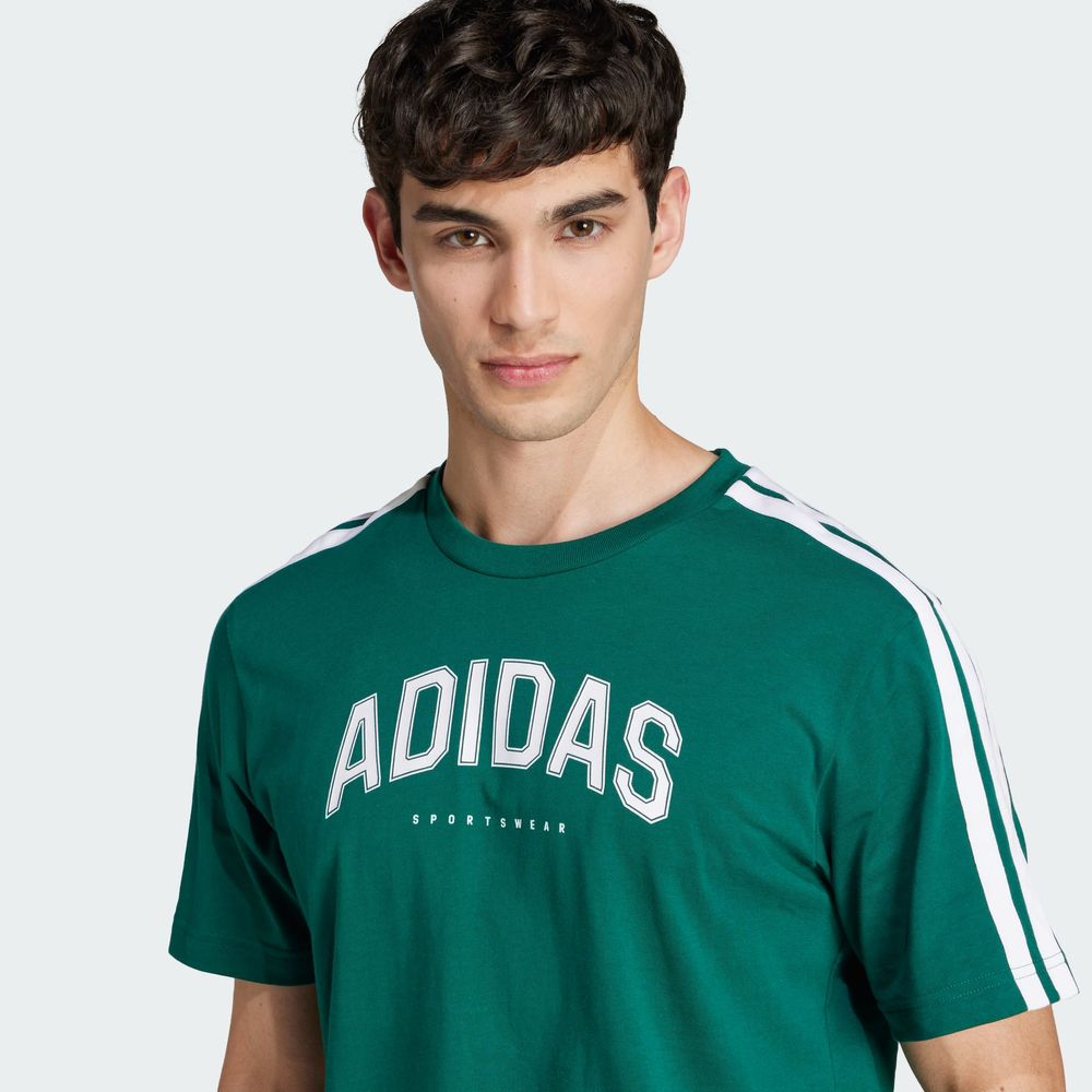 Foto 8 pulgar | M C Colleg Tee Adidas Verde para Hombre