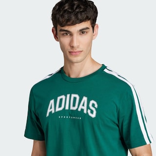 Foto 7 | M C Colleg Tee Adidas Verde para Hombre