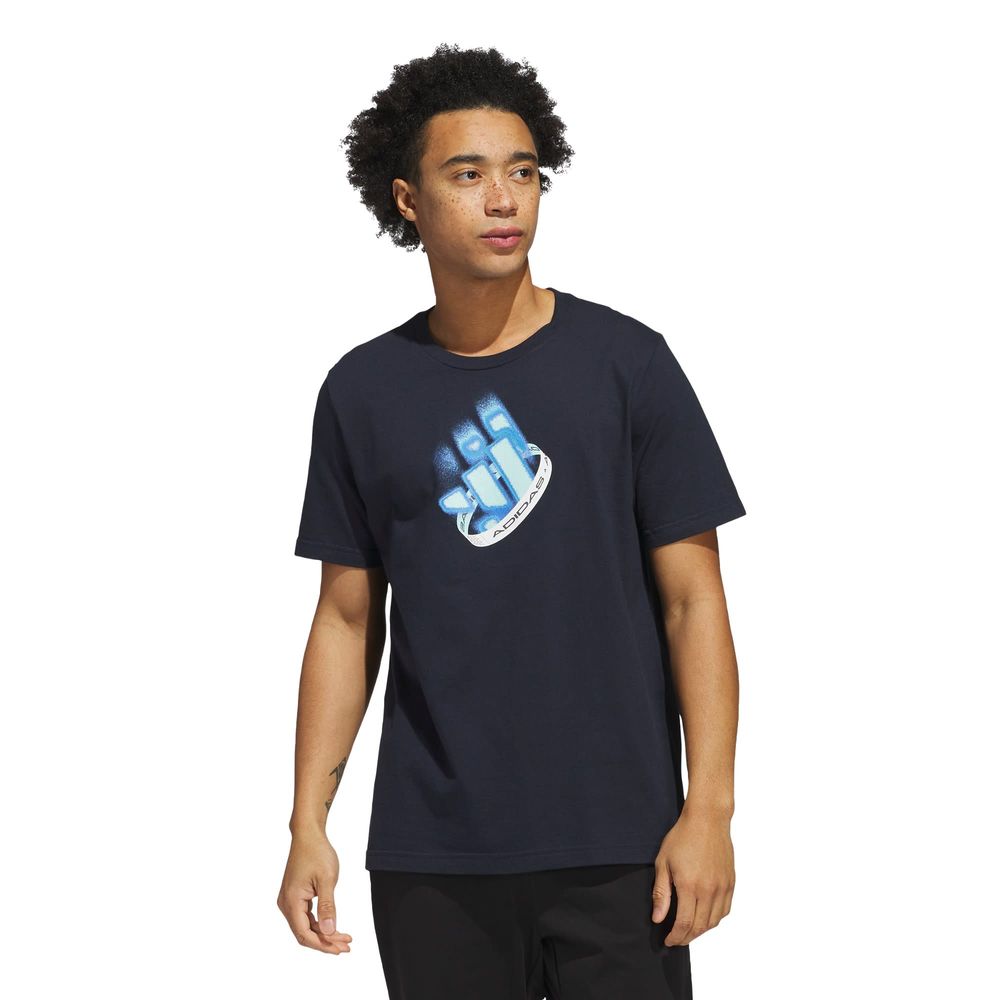 Foto 2 pulgar | Playera Adidas M Neón Festvl T Azul