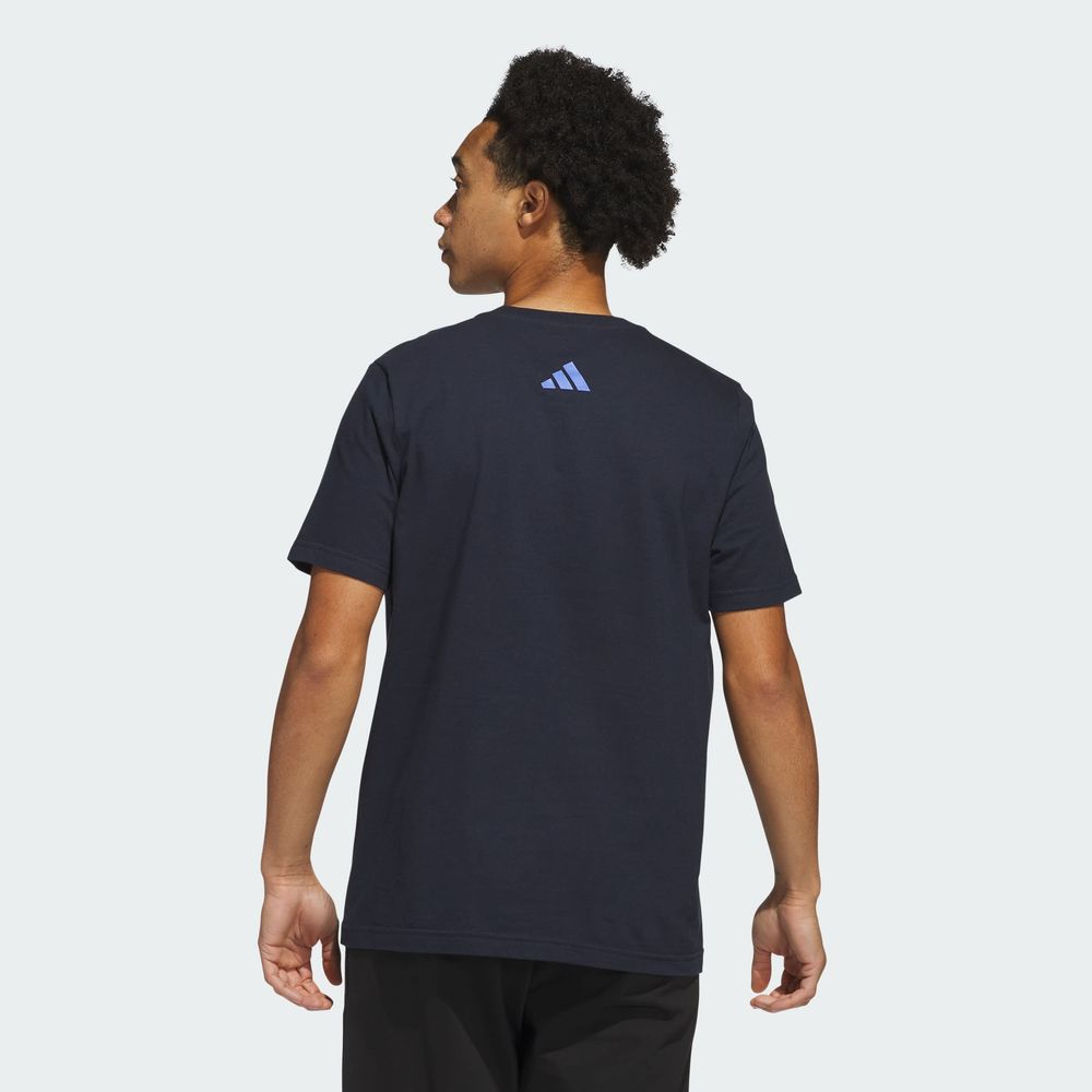 Foto 3 pulgar | Playera Adidas M Neón Festvl T Azul