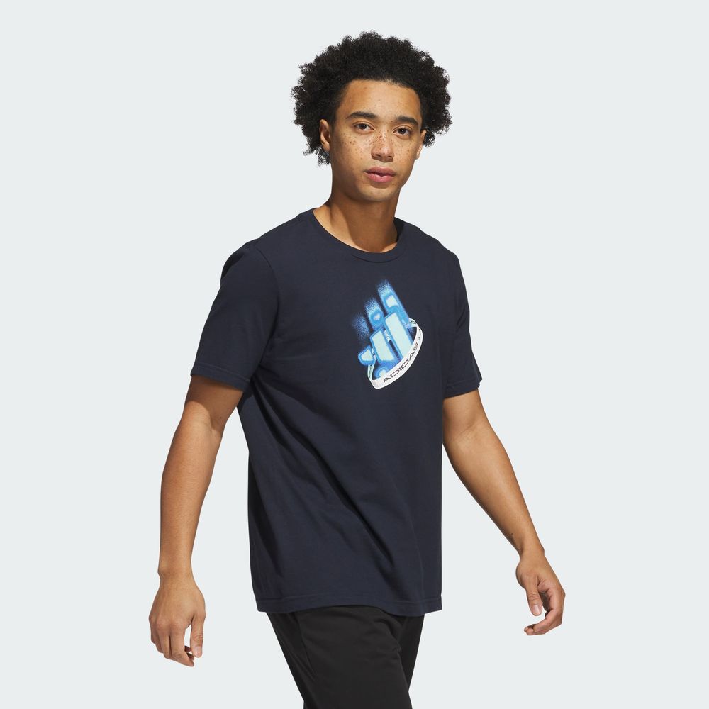Foto 4 pulgar | Playera Adidas M Neón Festvl T Azul