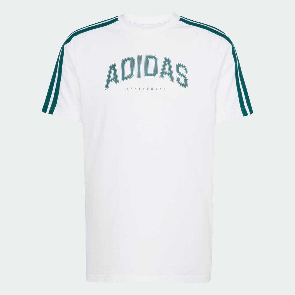 Foto 3 pulgar | M C Colleg Tee Adidas Blanco para Hombre