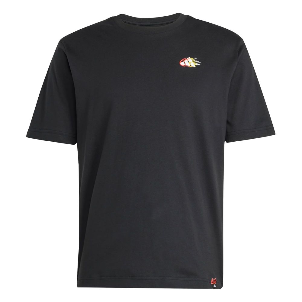 Foto 2 pulgar | Playera Lounge Mini Embroidery Estampada Adidas Negra para Hombre