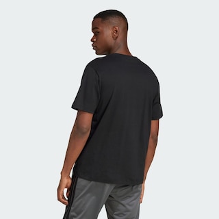 Foto 4 | Playera Lounge Mini Embroidery Estampada Adidas Negra para Hombre