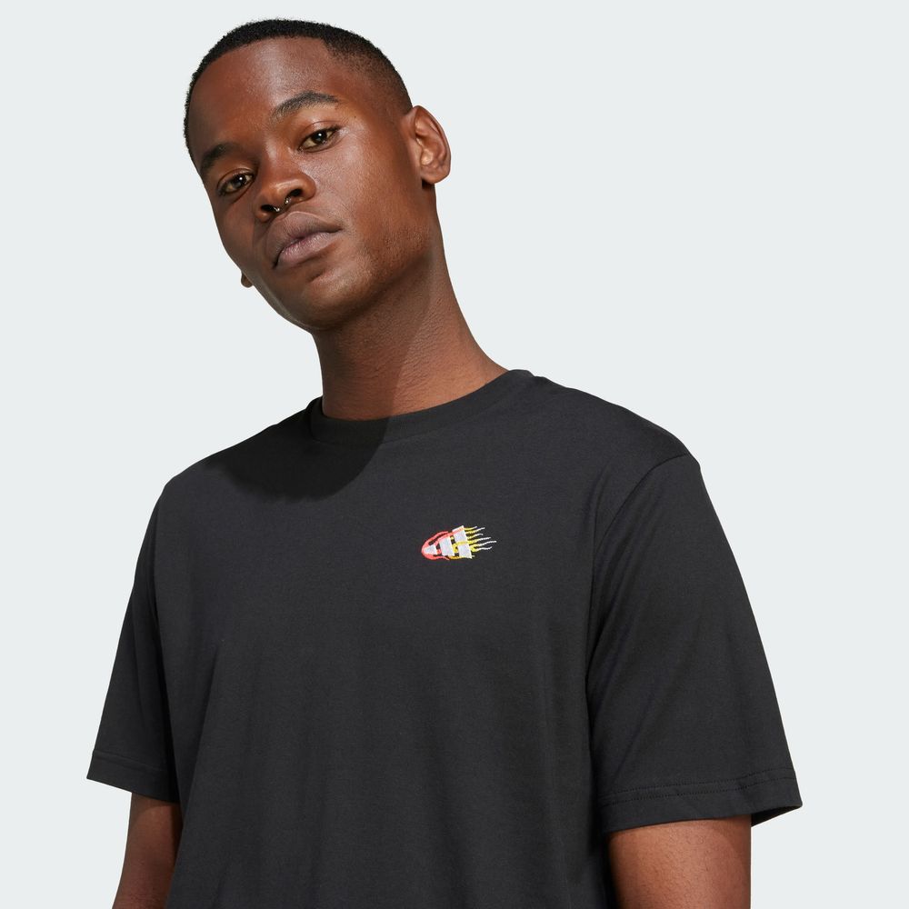 Foto 7 pulgar | Playera Lounge Mini Embroidery Estampada Adidas Negra para Hombre