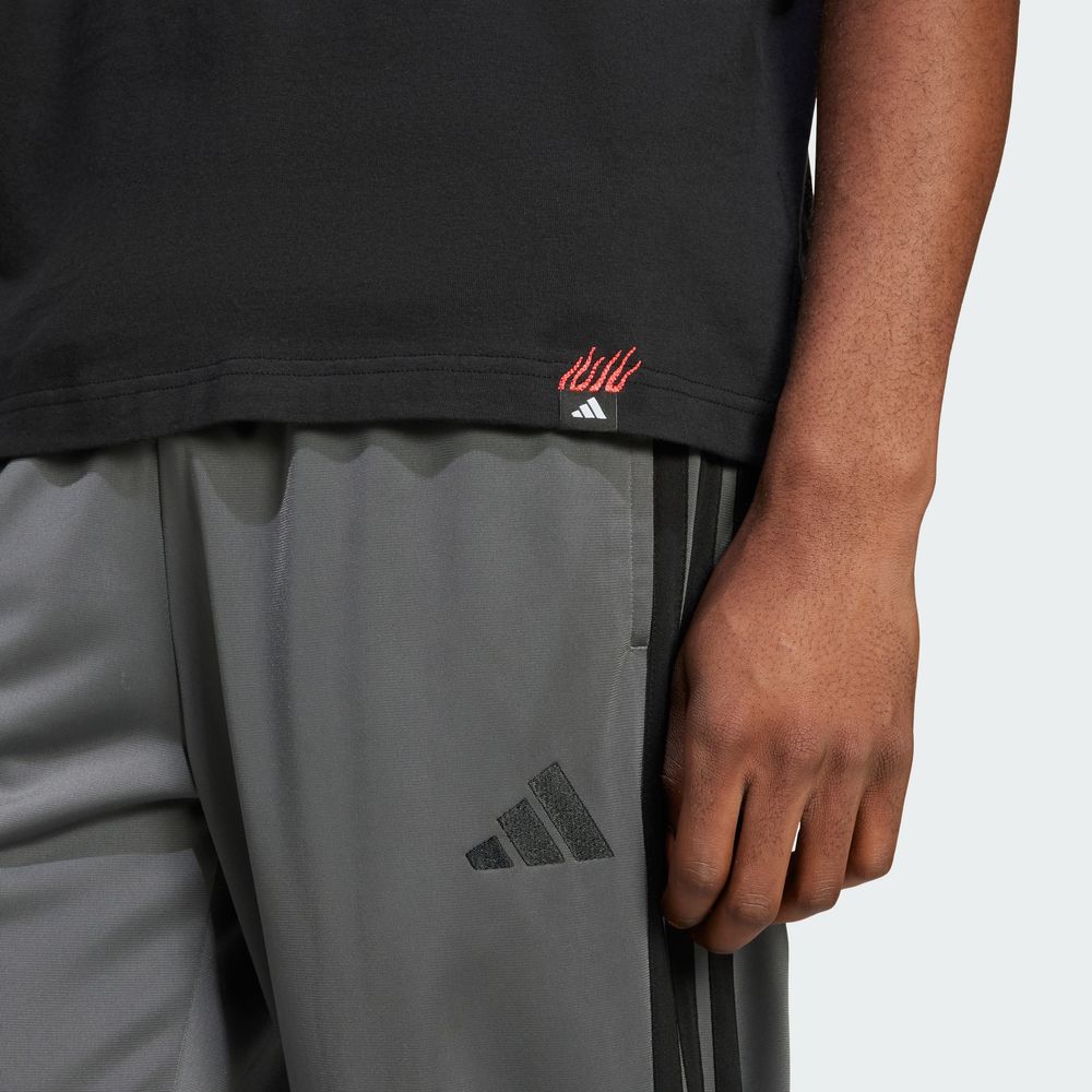 Foto 8 pulgar | Playera Lounge Mini Embroidery Estampada Adidas Negra para Hombre