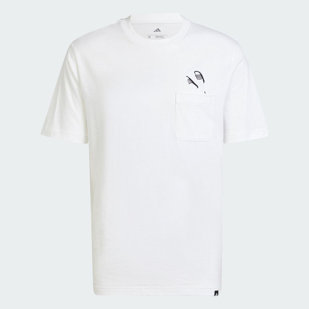 Foto 4 pulgar | M L Slide Pkt T Adidas Blanco para Hombre