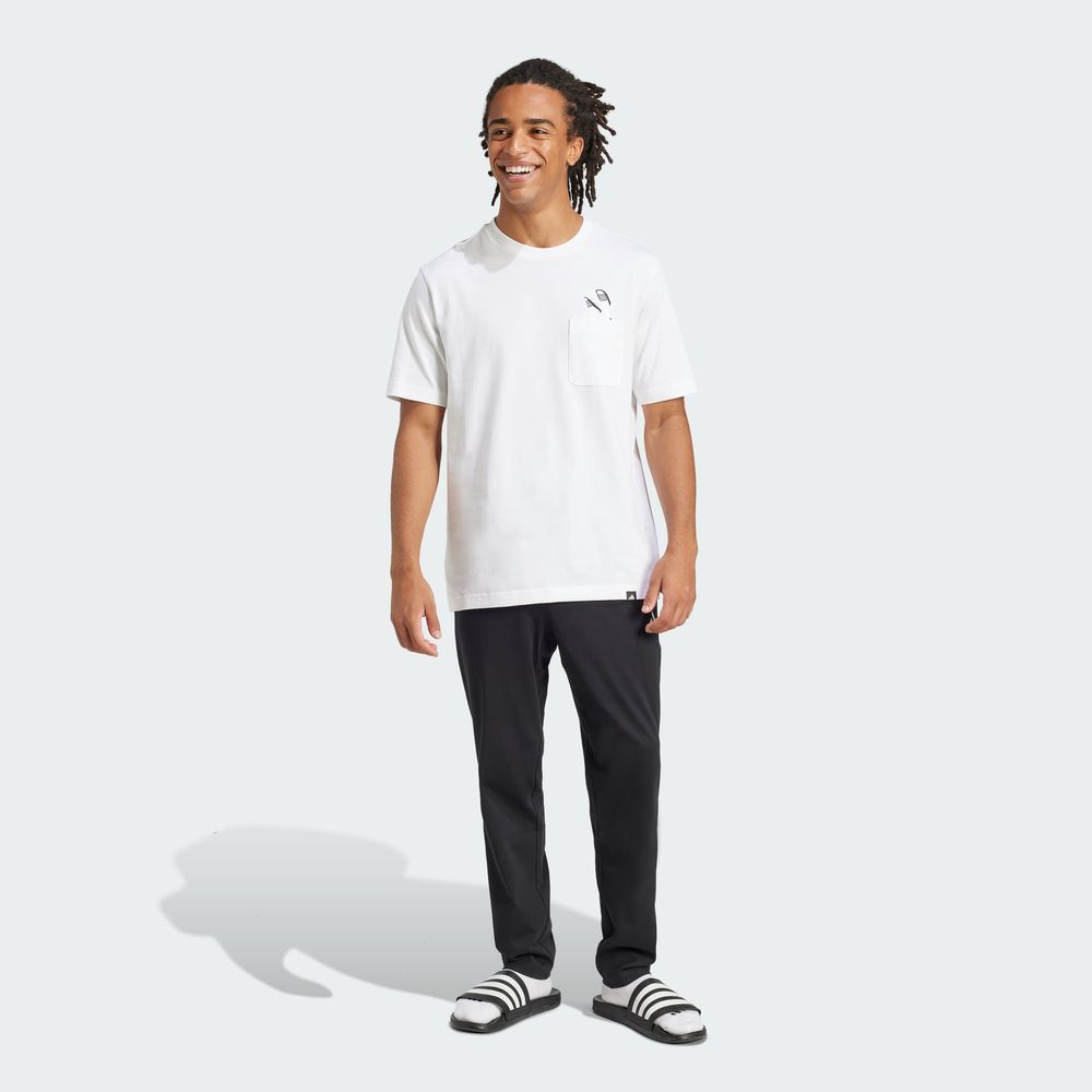 Foto 7 pulgar | M L Slide Pkt T Adidas Blanco para Hombre