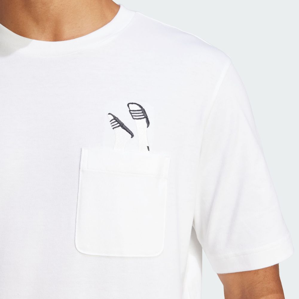 Foto 8 pulgar | M L Slide Pkt T Adidas Blanco para Hombre