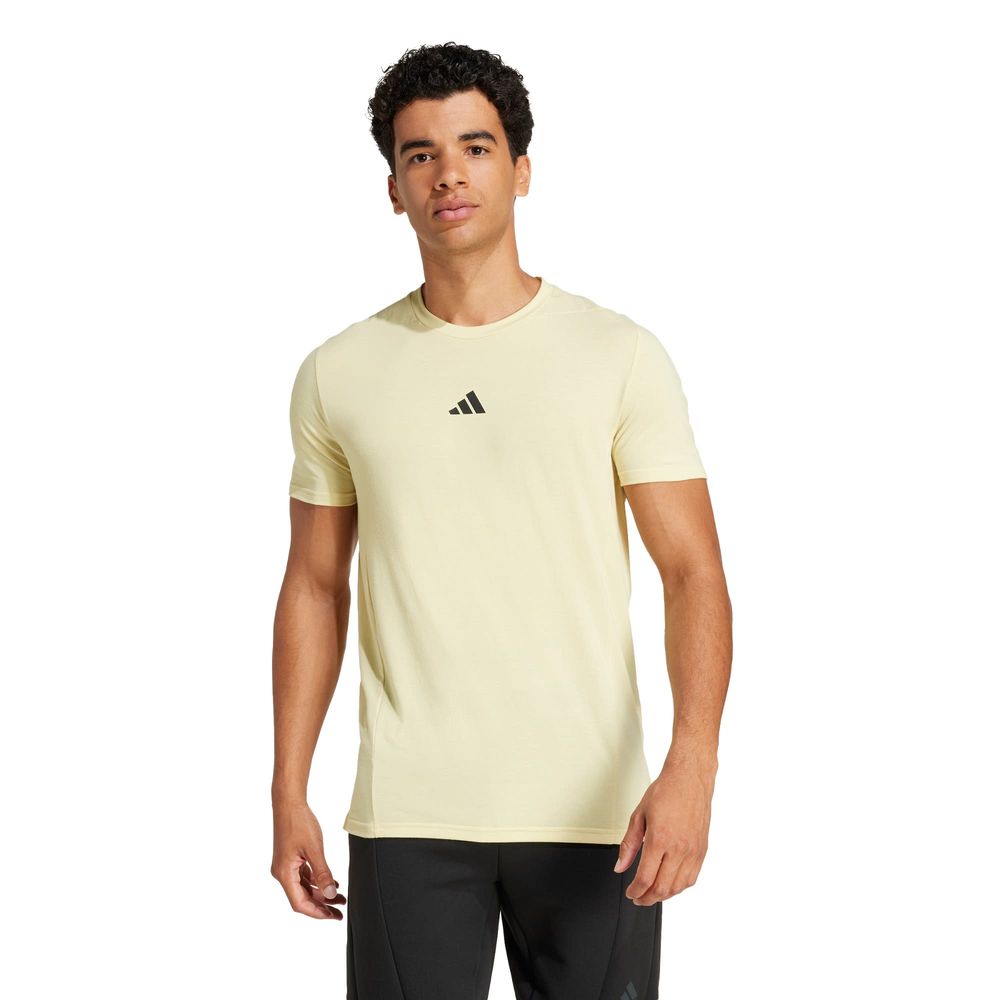 Foto 3 pulgar | Playera de Entrenamiento Designed For Training Adidas Amarilla para Hombre