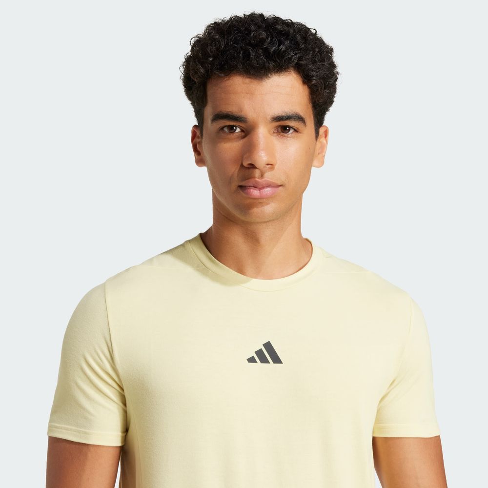 Foto 7 pulgar | Playera de Entrenamiento Designed For Training Adidas Amarilla para Hombre