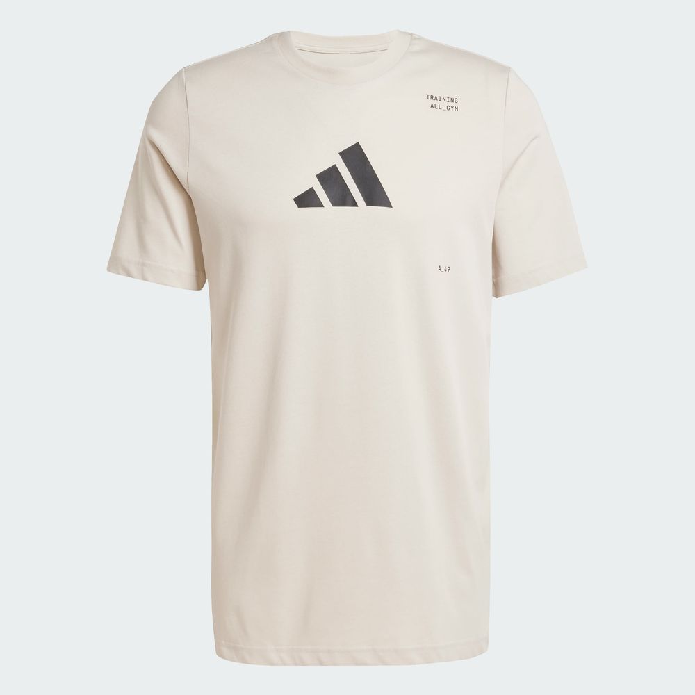 Foto 3 | Playera Estampada All-Gym Category Adidas Gris para Hombre