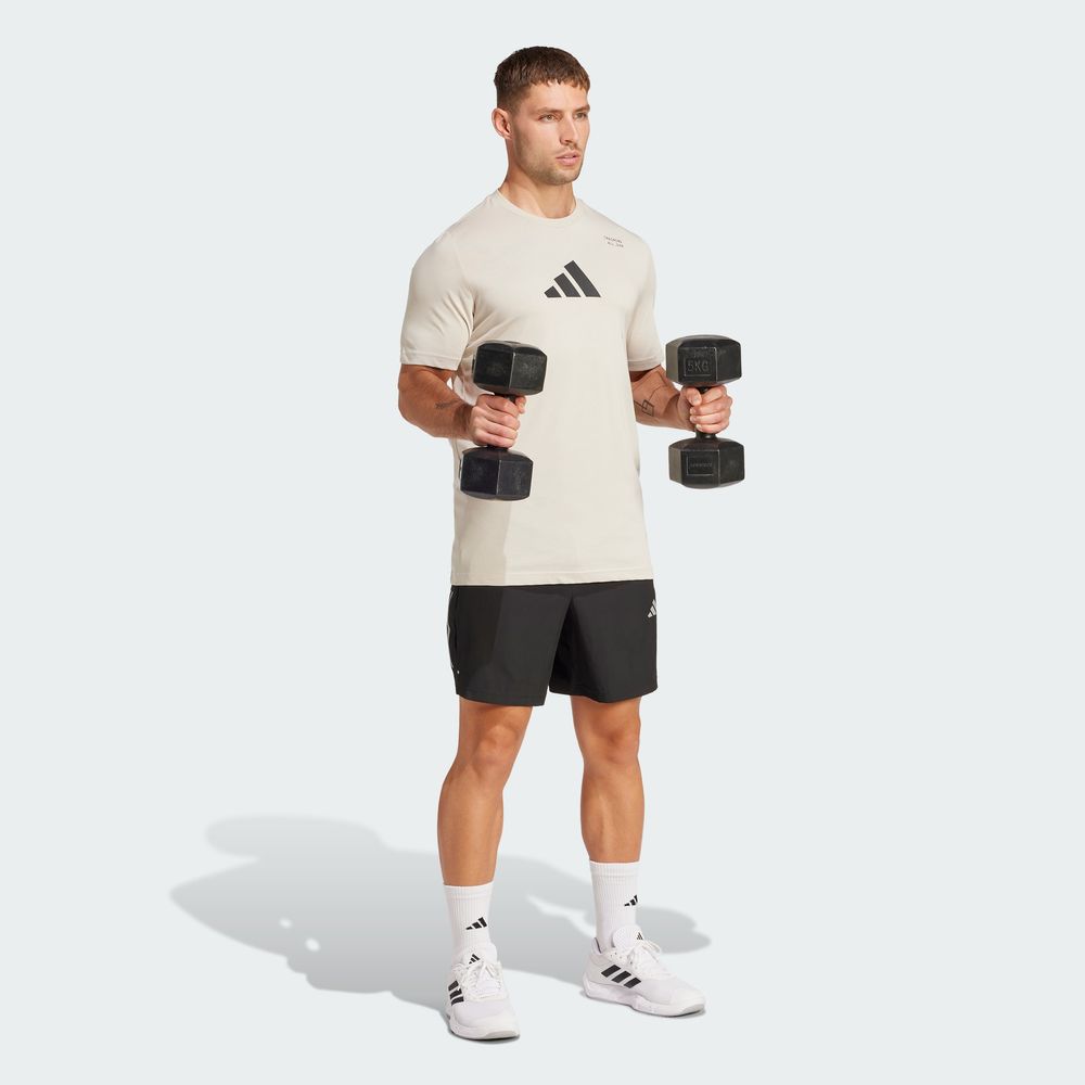 Foto 6 pulgar | Playera Estampada All-Gym Category Adidas Gris para Hombre