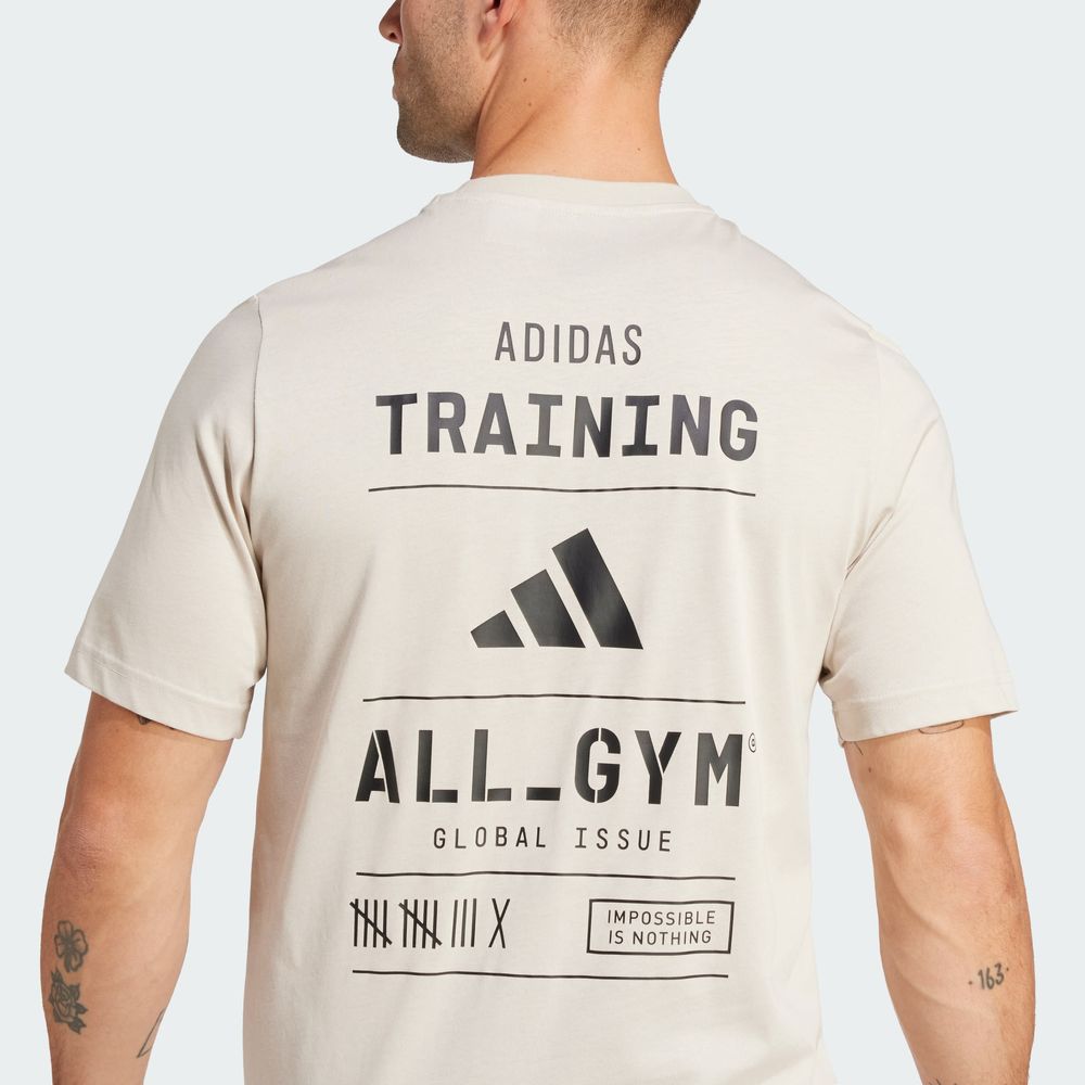 Foto 7 pulgar | Playera Estampada All-Gym Category Adidas Gris para Hombre