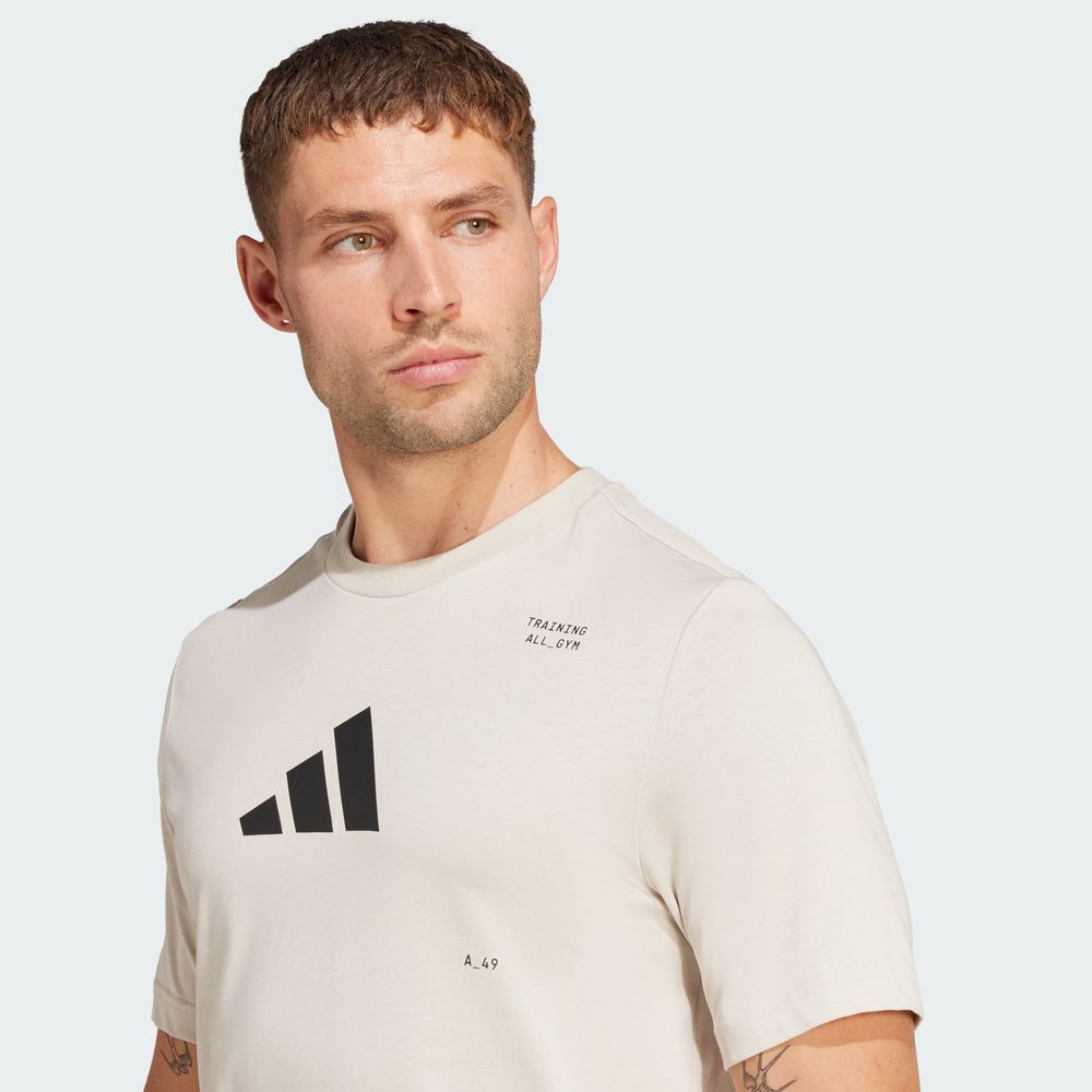 Foto 8 pulgar | Playera Estampada All-Gym Category Adidas Gris para Hombre