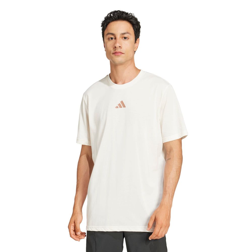 Foto 3 pulgar | Playera Adidas de Entrenamiento Climacool One Rep At A Time Estampada Blanco para Hombre