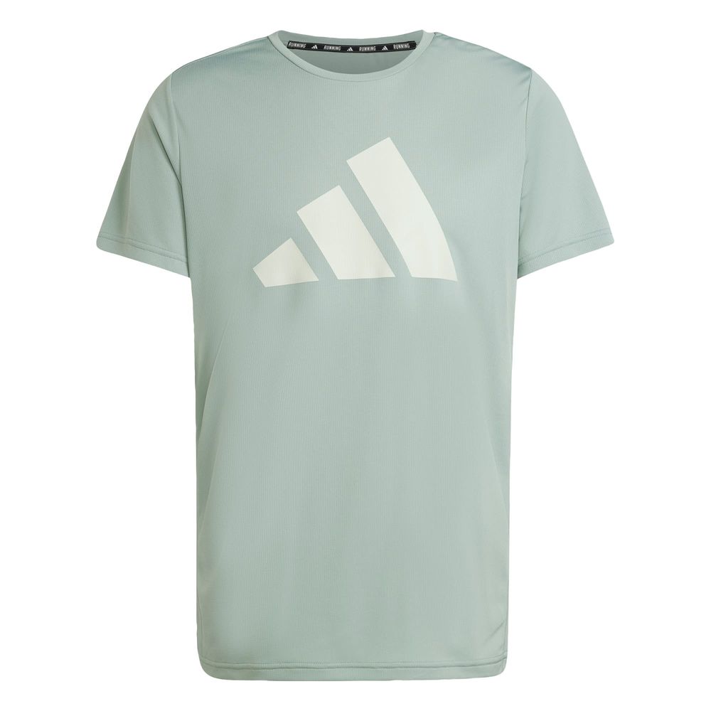 Foto 1 | Playera Run It Adidas Verde Hombre