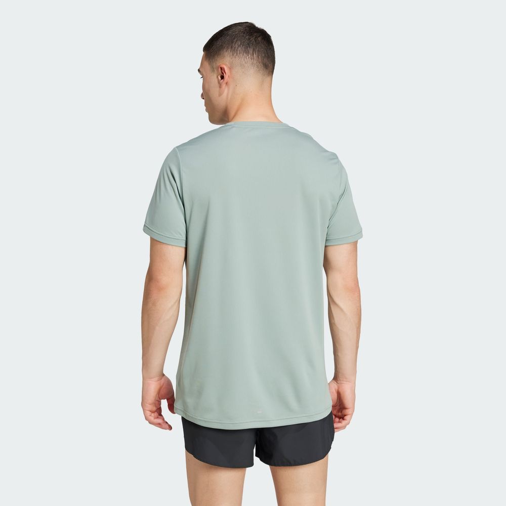 Foto 5 pulgar | Playera Run It Adidas Verde Hombre