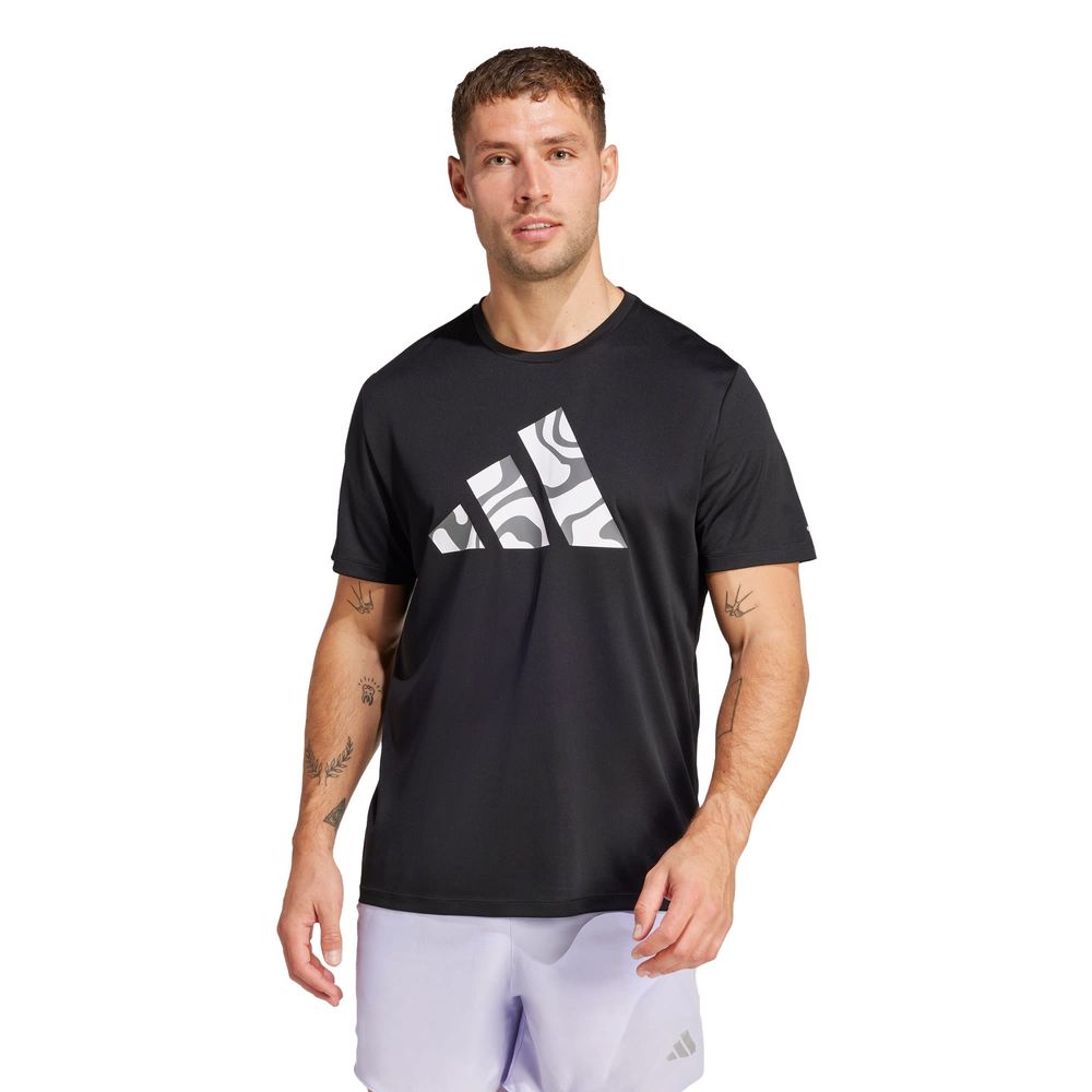 Foto 3 pulgar | Run It Bl Tee M Adidas Negro Hombre